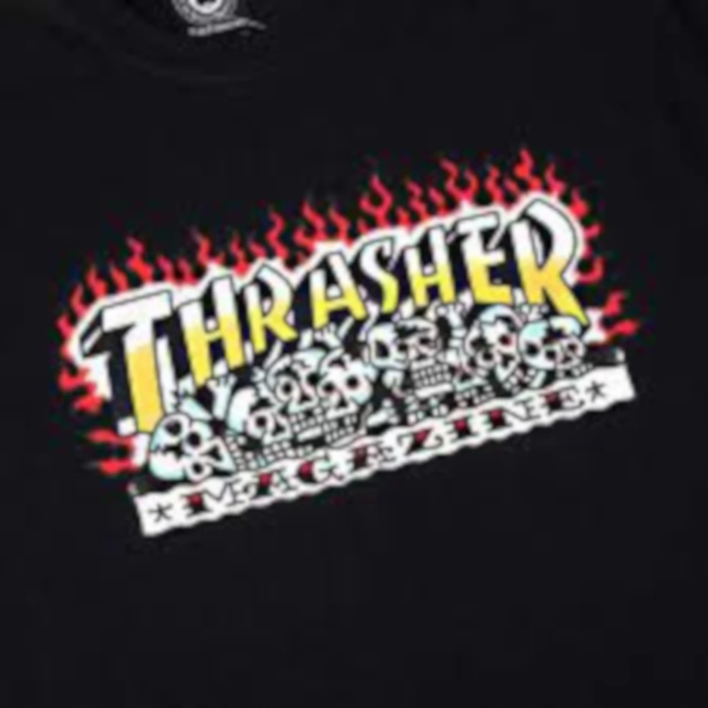 T-shirt Thrasher Krak Skulls Tee Black 2 T-shirt Thrasher Krak Skulls Tee Black - immagine 2