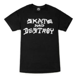 T-shirt Thrasher Skate And Destroy Black