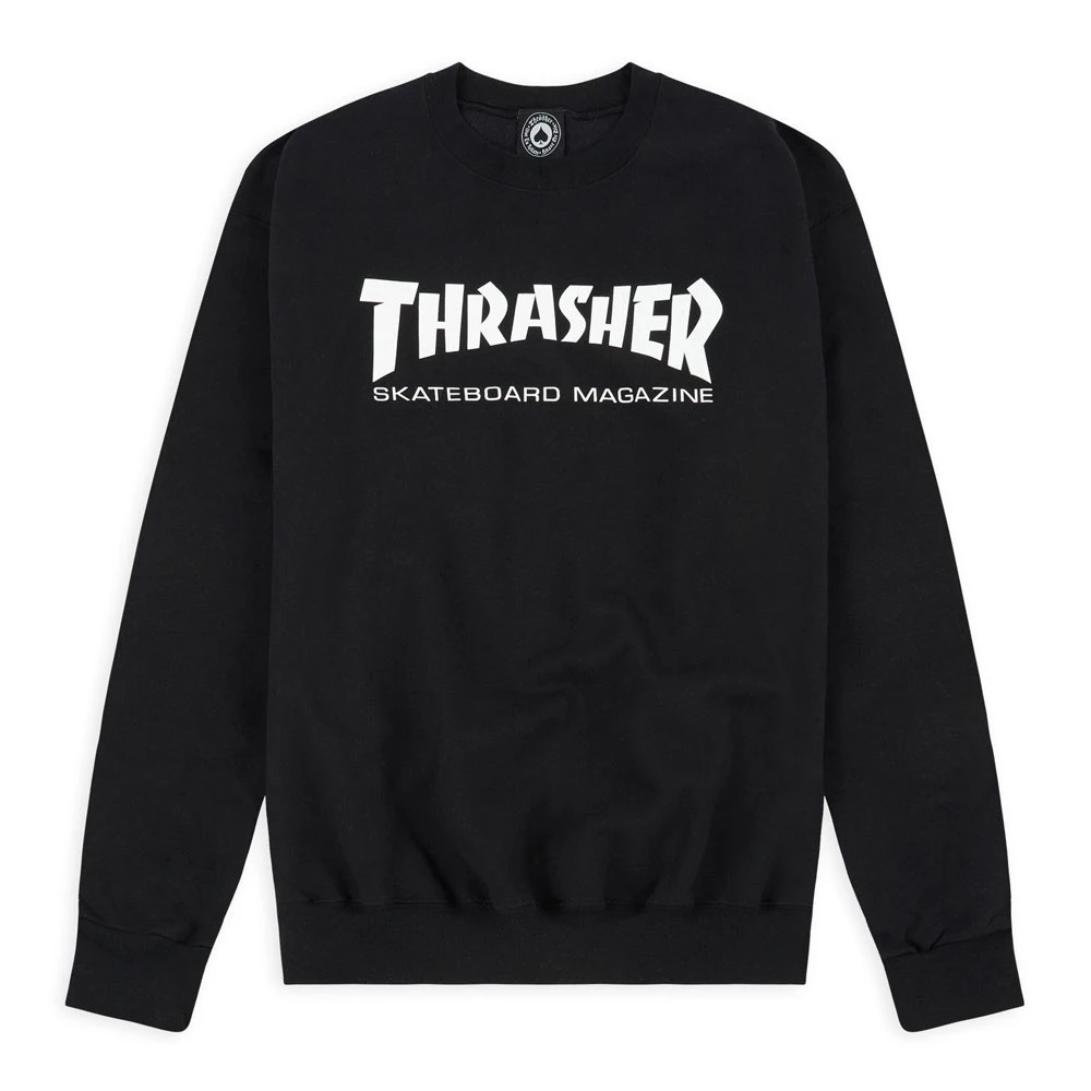 Felpa Thrasher Skatemag Crewneck Black 1 Felpa Thrasher Skatemag Crewneck Black
