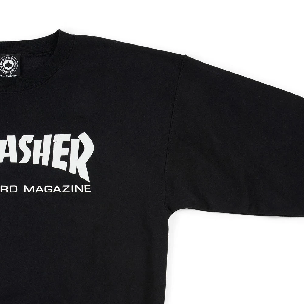 Felpa Thrasher Skatemag Crewneck Black 4 Felpa Thrasher Skatemag Crewneck Black - immagine 4