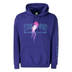 Felpa Thrasher X Atlantic Drift Hood Purple