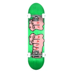 Skateboard Completo Toy Machine Fists Woodgrain Green 7.75''