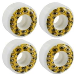 Ruote Da Skate Toy Machine Team All Seeing Yellow 52MM -Negozio Di Pattini toy machine wheels team all seeing 52mm 3