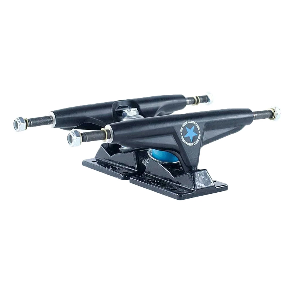 Trucks Da Skateboard Iron High Black 5.8 4 Trucks Da Skateboard Iron High Black 5.8 - immagine 4