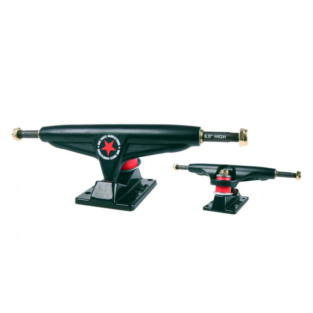 Trucks Da Skateboard Iron High Black 6.0 3 Trucks Da Skateboard Iron High Black 6.0 - immagine 3
