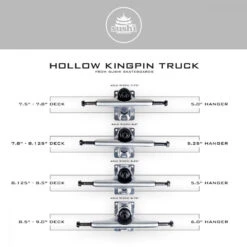 Trucks Da Skate Sushi Hollow Kingpin Polished 5.25 5 Trucks Da Skate Sushi Hollow Kingpin Polished 5.25 -Negozio Di Pattini trucks sushi hollow kingpin polished 6 4 1