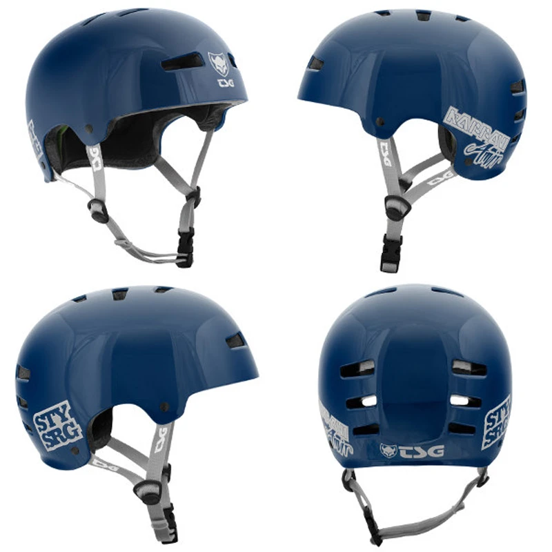 Casco TSG Evolution Pro Design Gloss Blue 4 Casco TSG Evolution Pro Design Gloss Blue - immagine 4