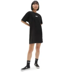 Vestito Donna Vans Center Vee Tee Dress Black