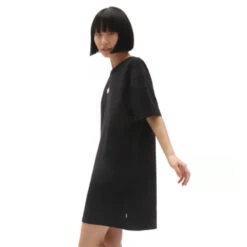 Vestito Donna Vans Center Vee Tee Dress Black -Negozio Di Pattini vans center vee tee dress black 5