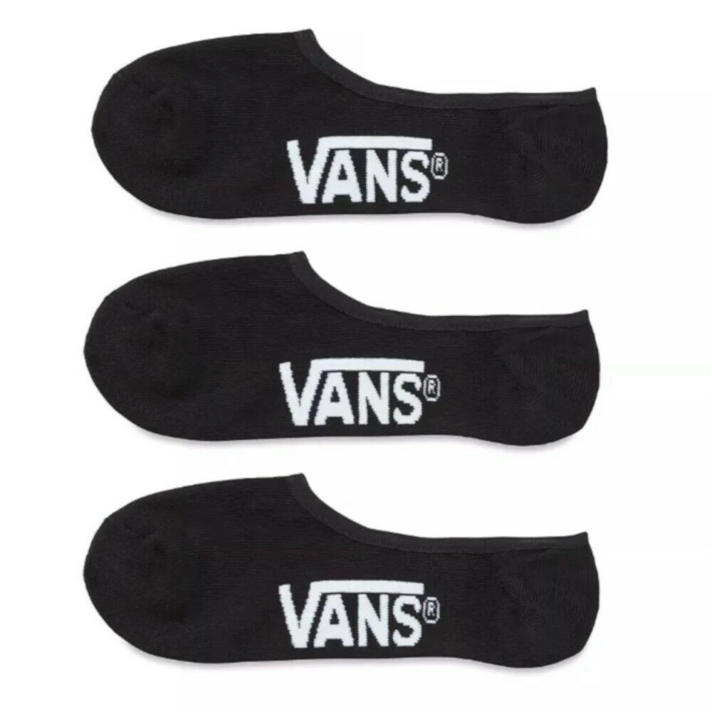 Calze Unisex Vans Classic Super No Show 3 Pack Black 1 Calze Unisex Vans Classic Super No Show 3 Pack Black