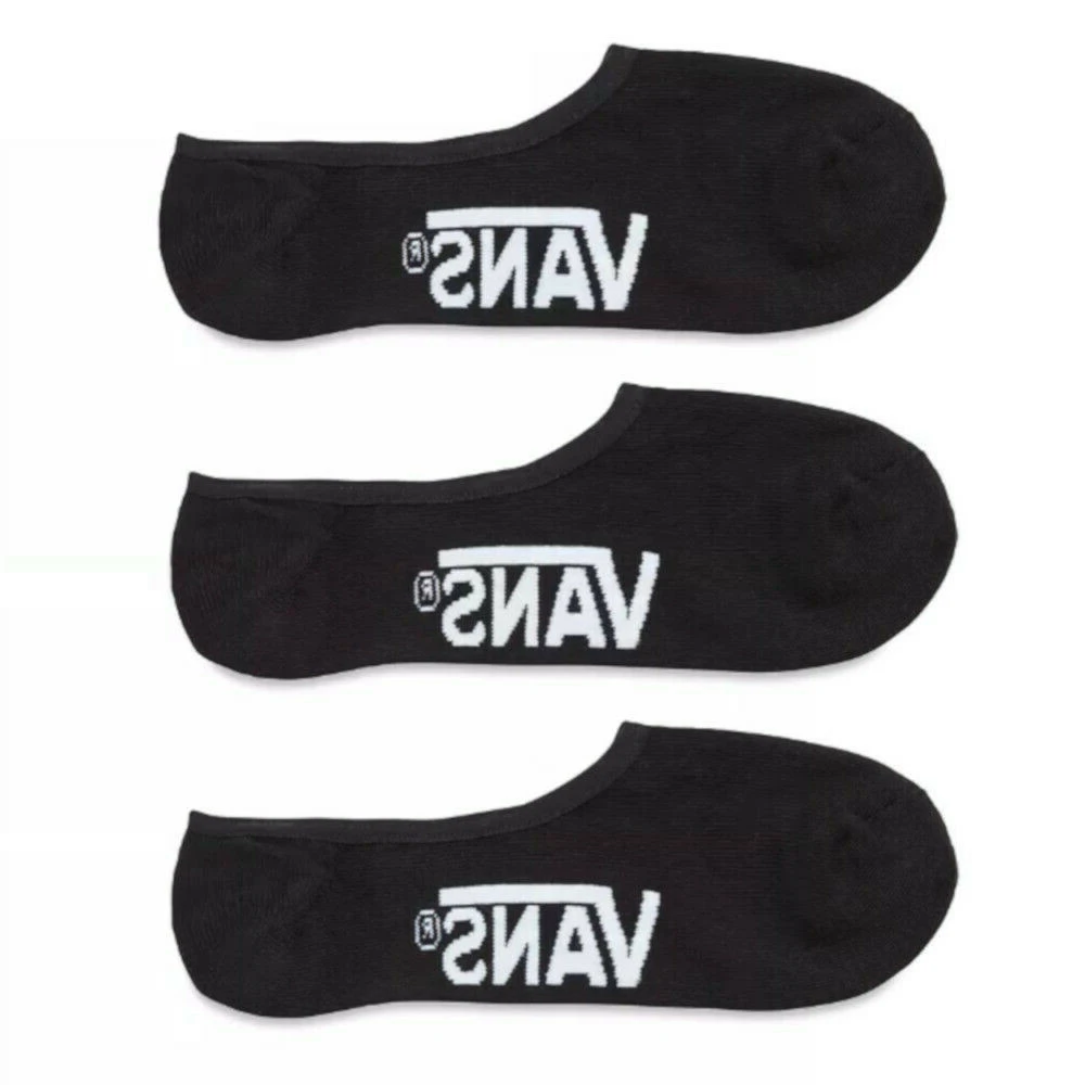 Calze Unisex Vans Classic Super No Show 3 Pack Black 3 Calze Unisex Vans Classic Super No Show 3 Pack Black - immagine 3