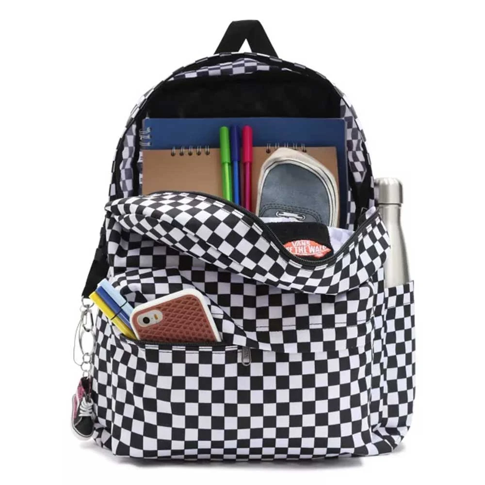 Zaino Vans Old Skool Backpack Check Black White 2 Zaino Vans Old Skool Backpack Check Black White - immagine 2