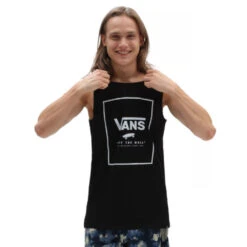 Canotta Vans Print Box Tank Black Ballad Blue -Negozio Di Pattini vans print box tank black ballad 3