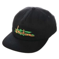 Cappellino Venture ADJ Paid Snapback Black Green Orange