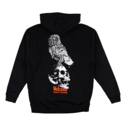Felpa Welcome Skate Bird Brain Hoodie Black